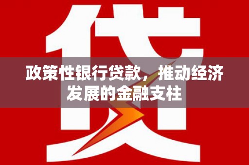 咸丰政策性银行贷款，推动经济发展的金融支柱