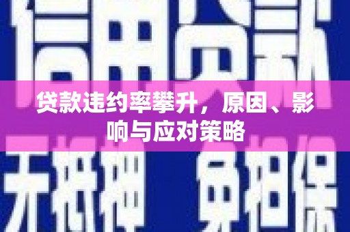临湘贷款违约率攀升，原因、影响与应对策略