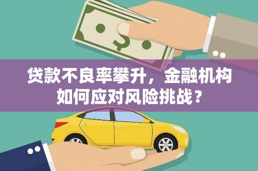 偃师贷款不良率攀升，金融机构如何应对风险挑战？