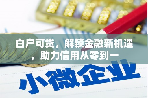 南安白户可贷，解锁金融新机遇，助力信用从零到一