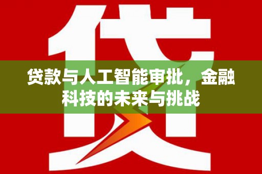 高坪贷款与人工智能审批，金融科技的未来与挑战
