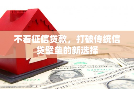 新晃不看征信贷款，打破传统信贷壁垒的新选择