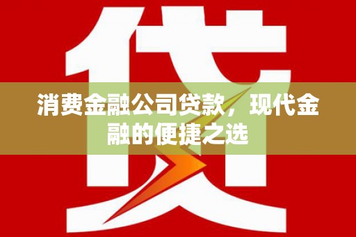金湖消费金融公司贷款，现代金融的便捷之选