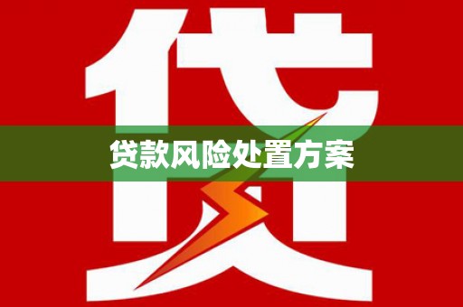 弥陀贷款风险处置方案