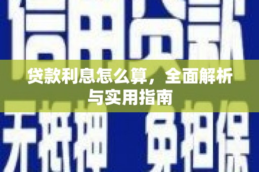 尼玛贷款利息怎么算，全面解析与实用指南