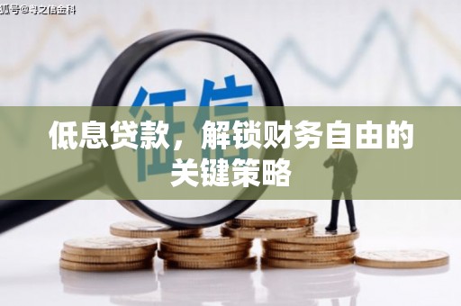 茌平低息贷款，解锁财务自由的关键策略