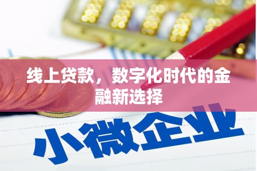 盐湖线上贷款，数字化时代的金融新选择