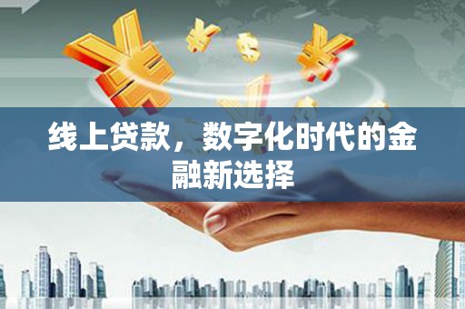宝坻线上贷款，数字化时代的金融新选择