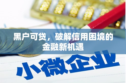 旺苍黑户可贷，破解信用困境的金融新机遇